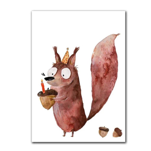 Postkarte Eichhörnchen DIN A6 von Halfbird kaufen - Spielzeug, Alltagshelfer, Geschenke, Kinderzimmer, Babykleidung & mehr