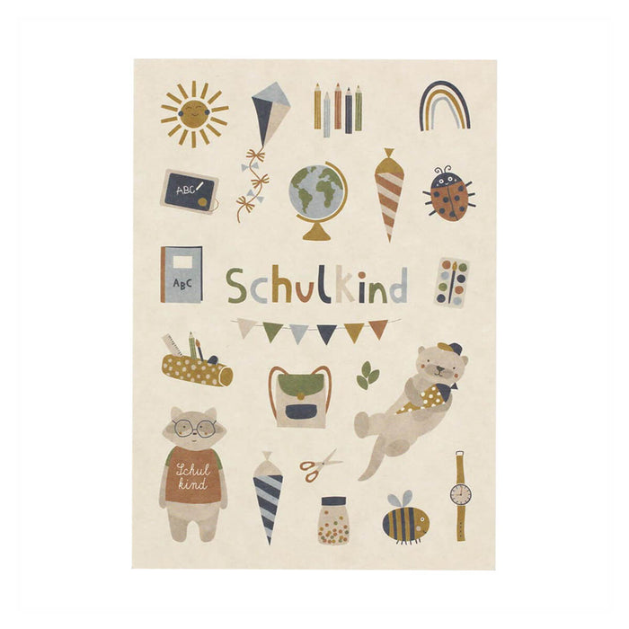Postkarte Schulkind von Ava & Yves kaufen - Spielzeug, Alltagshelfer, Geschenke, Kinderzimmer, Babykleidung & mehr
