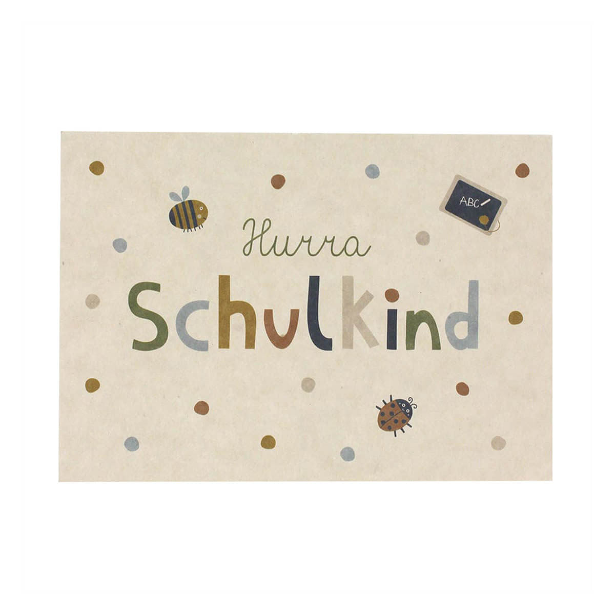 Postkarte Schulkind von Ava & Yves kaufen - Spielzeug, Alltagshelfer, Geschenke, Kinderzimmer, Babykleidung & mehr
