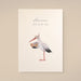 Postkarte zur Geburt aus Holzschliffpappe von leevje kaufen - Alltagshelfer, Geschenke, Babykleidung & mehr