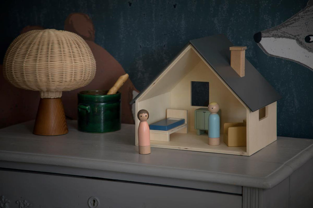 Puppenhaus mit Möbeln und Puppen von Sebra Interiør ApS kaufen - Spielzeuge, Babykleidung & mehr