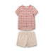 Pyjama Kirschen Kurzarm aus 100% Bio Baumwolle GOTS von Sanetta kaufen - Kleidung, Babykleidung & mehr