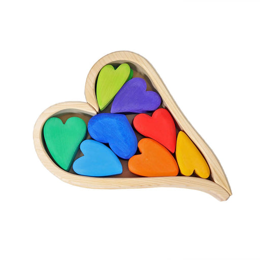 Regenbogen Herzen aus 100% FSC Holz von Grimm´s kaufen - Spielzeug, Geschenke, Babykleidung & mehr