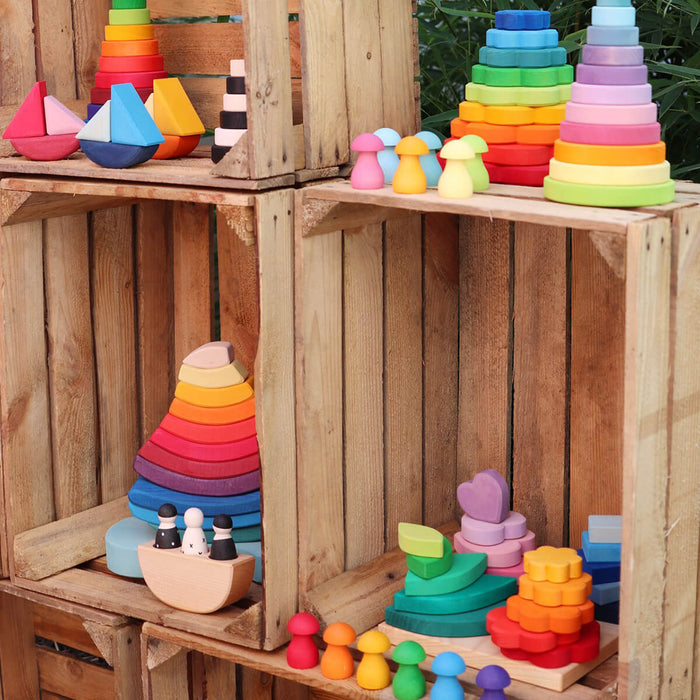 Schaukelschiffe 4er Set aus Holz von Grimm´s kaufen - Spielzeug, Geschenke, Babykleidung & mehr