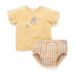 Set Bloomer + T-Shirt GOTS Bio-Baumwolle von Purebaby Organic kaufen - , Babykleidung & mehr