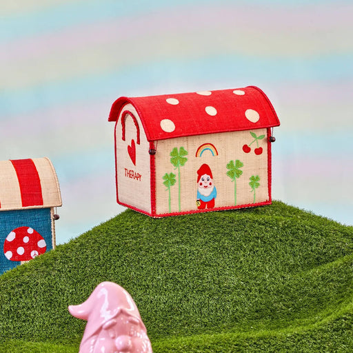 Small Gnome Raffia Toy Basket Love Theme Print - Aufbewahrungskorb von Rice kaufen - Spielzeug, Kinderzimmer, Babykleidung & mehr
