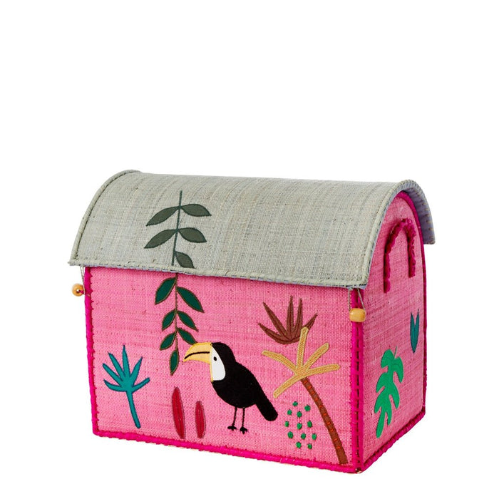 Small Toucan Raffia Toy Basket Jungle Animals Print - Aufbewahrungskorb von Rice kaufen - Spielzeug, Kinderzimmer, Babykleidung & mehr