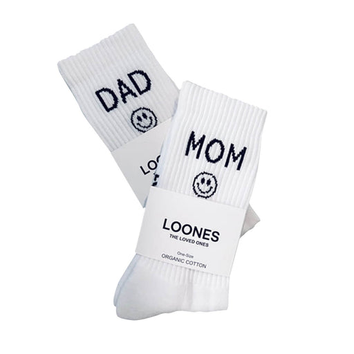 Socken MOM & DAD 2er Set aus Bio-Baumwolle von Loones kaufen - Mama, Kleidung, Geschenke, Babykleidung & mehr