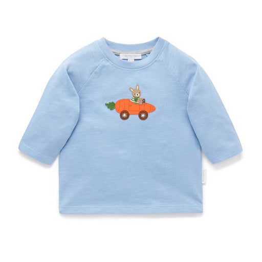 Speedy Bunny Tee - Langarm T-Shirt mit Application aus 100% Bio Baumwolle GOTS von Purebaby Organic kaufen - Kleidung, Babykleidung & mehr