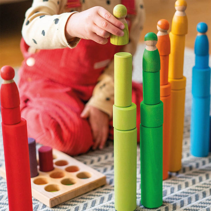 Steckspiel Kleine Walzen aus Holz von Grimm´s kaufen - Spielzeug, Geschenke, Babykleidung & mehr