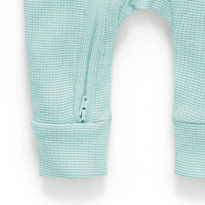 Strampler mit Reißverschluss Gerippt GOTS Bio-Baumwolle von Purebaby Organic kaufen - Kleidung, Babykleidung & mehr