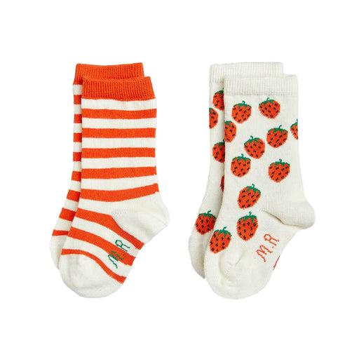 Strawberries Socks 2er Pack aus GOTS Bio-Baumwolle von mini rodini kaufen - Kleidung, Babykleidung & mehr