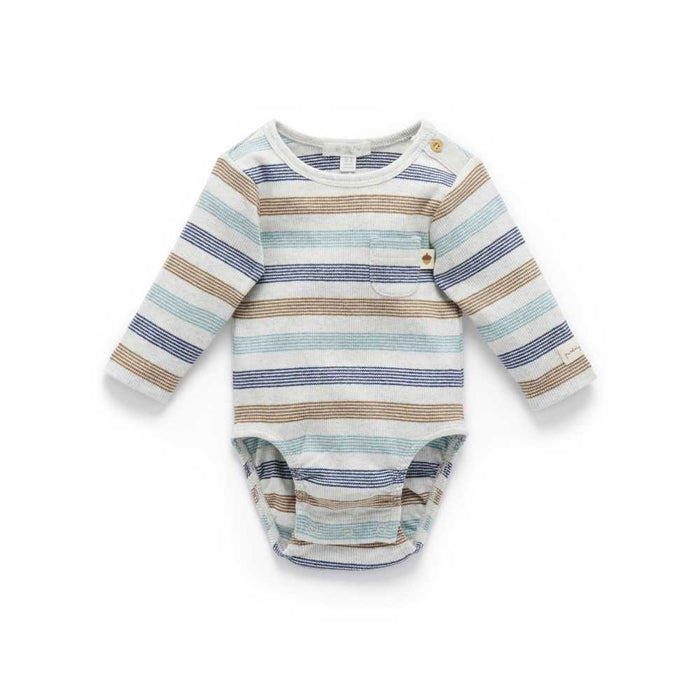Striped Bodysuit aus 100% GOTS Bio-Baumwolle von Purebaby Organic kaufen - Kleidung, Geschenke, Babykleidung & mehr