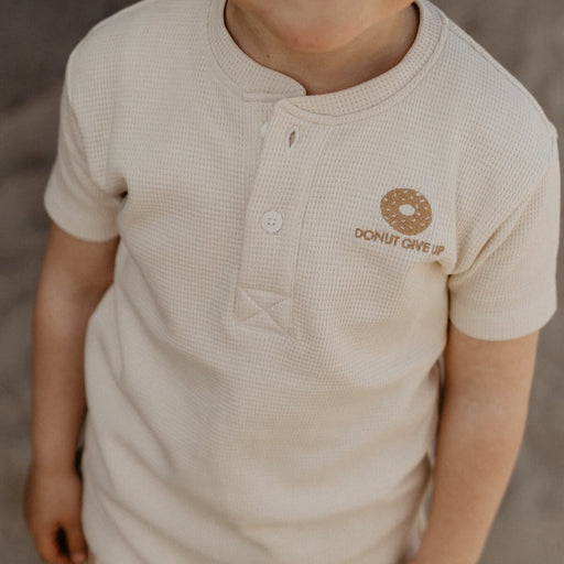 T-Shirt aus Waffle Piqué 100% Bio-Baumwolle von leevje kaufen - Kleidung, Babykleidung & mehr