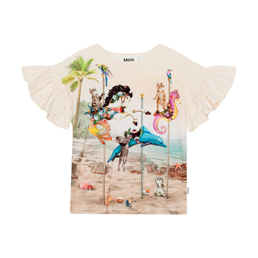 T-Shirt mit Rüschen aus 100% Bio Baumwolle GOTS Modell: Rayah von Molo kaufen - Kleidung, Babykleidung & mehr