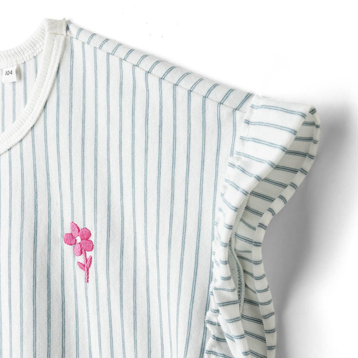 T-Shirt mit Rüschen aus 100% Bio Baumwolle GOTS von Sanetta kaufen - Kleidung, Babykleidung & mehr