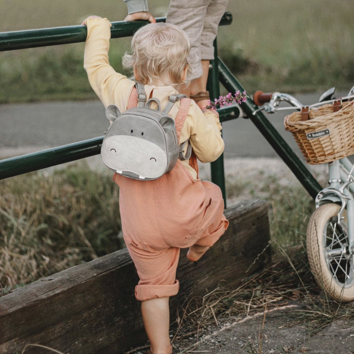 veganer Rucksack - Nilpferd von Little Who kaufen - Alltagshelfer, Unterwegs, Babykleidung & mehr