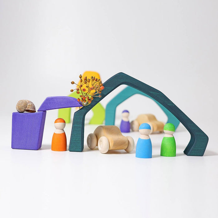 Vier Elemente Baukasten aus 100% FSC Holz von Grimm´s kaufen - Spielzeug, Geschenke, Babykleidung & mehr