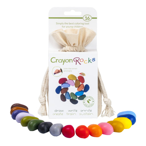 Wachsmalkreide 16 Stück Crayon Rocks im Baumwollbeutel von Crayon Rocks kaufen - Alltagshelfer,, Babykleidung & mehr