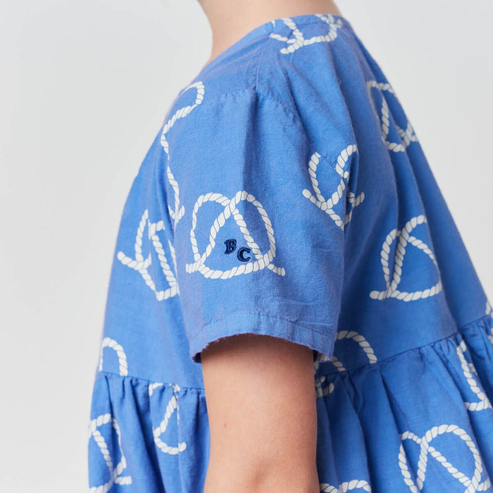 Woven Dress Sail Rope - Kleid mit All-Over-Print aus 100% Bio Baumwolle von Bobo Choses kaufen - Kleidung, Babykleidung & mehr